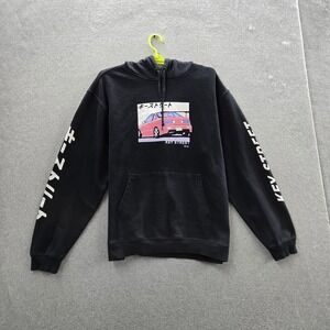 Key Street Men Hoodie L Black Graphic Car Ichiban R32 Skyline Japan